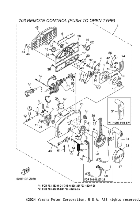 Yamaha 300-700 Switch Cover | 6K1-82532-00-00