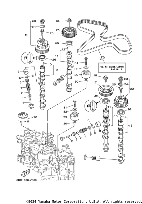 Yamaha Camshaft 1 | 6KA-12171-01-00