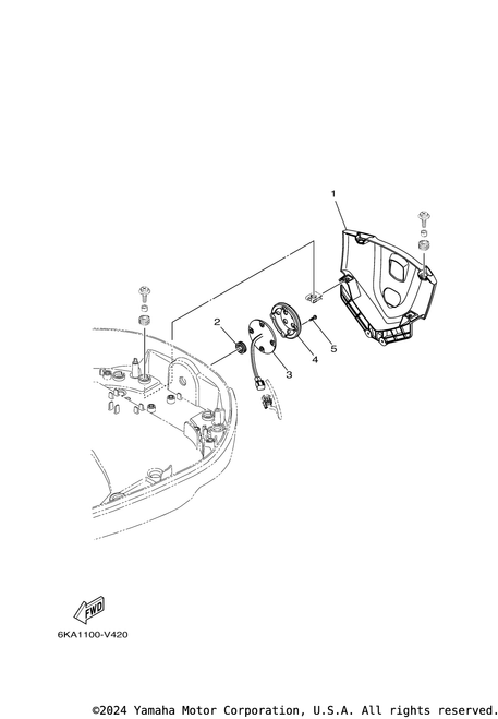 Yamaha Cover, Bottom | 6KA-42723-10-00