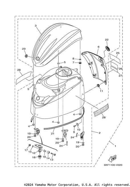 Yamaha Mark, Cowling | 6KF-42682-00-00