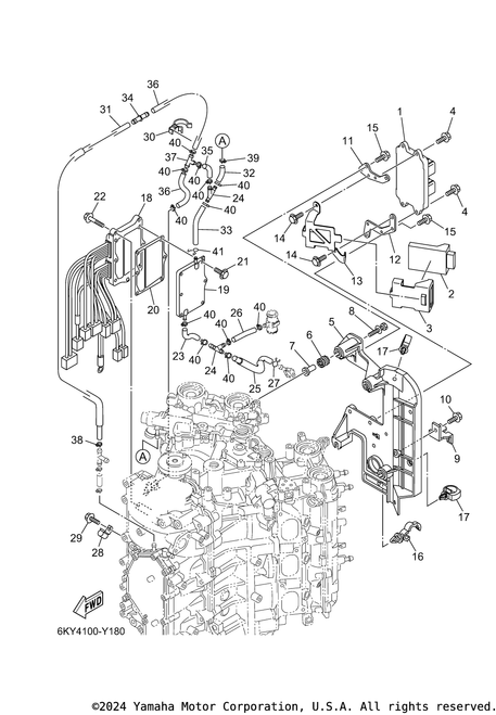 Yamaha Engine Control Unit Assembly | 6KW-8591A-03-00