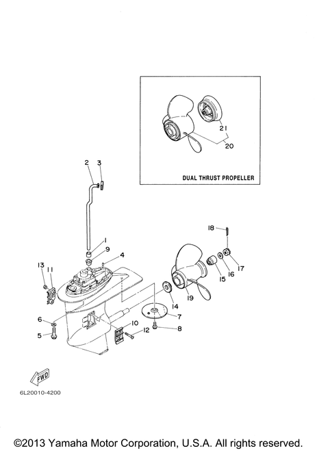 Yamaha Tube, Water | 6L2-44361-00-00