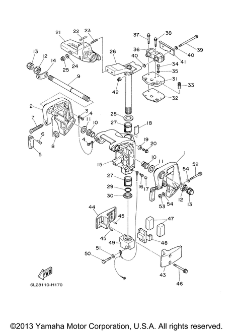 Yamaha Mount Damper, Lower Side | 6L2-44555-00-00