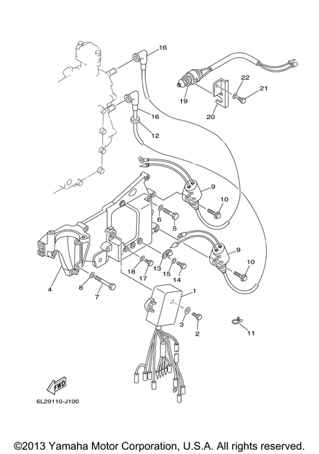 Yamaha C.D.I. Unit Assembly | 6L2-85540-23-00