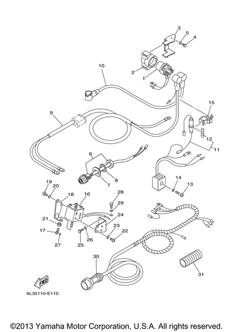 Yamaha Coil, Solenoid | 6L2-86111-00-00