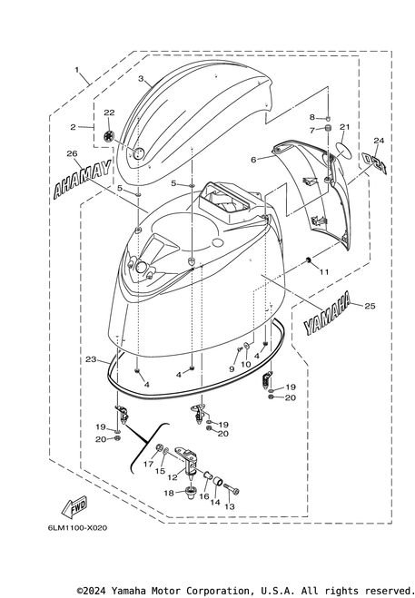 Yamaha Emblem, Yamaha | 6LH-2153A-00-00