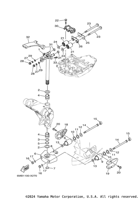 Yamaha Fork, Steering | 6LP-45851-00-CE