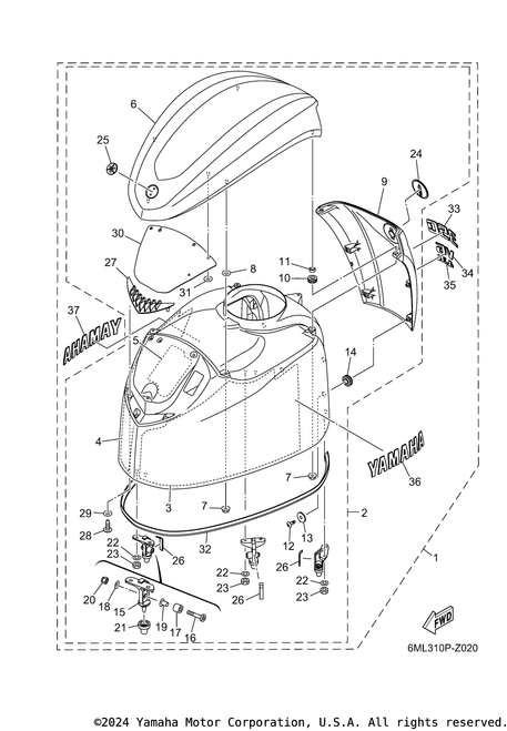 Yamaha Sheet 1 | 6ML-21266-00-00