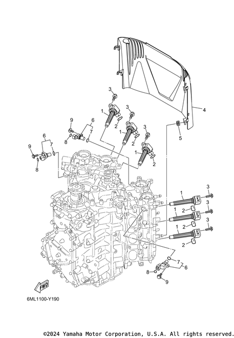 Yamaha Ignition Coil Assembly | 6ML-82310-00-00