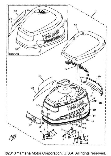 Yamaha Mark, Cowling | 6N7-42683-40-00