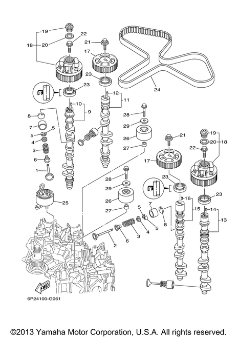 Yamaha Camshaft 2 | 6P2-12181-01-00