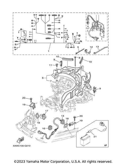 Yamaha Extension, Wire Lead | 6P3-82553-00-00