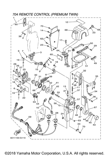 Yamaha Cover | 704-48119-41-00
