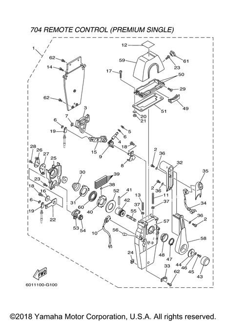 Yamaha Grip, Control Lever | 704-48222-P0-00