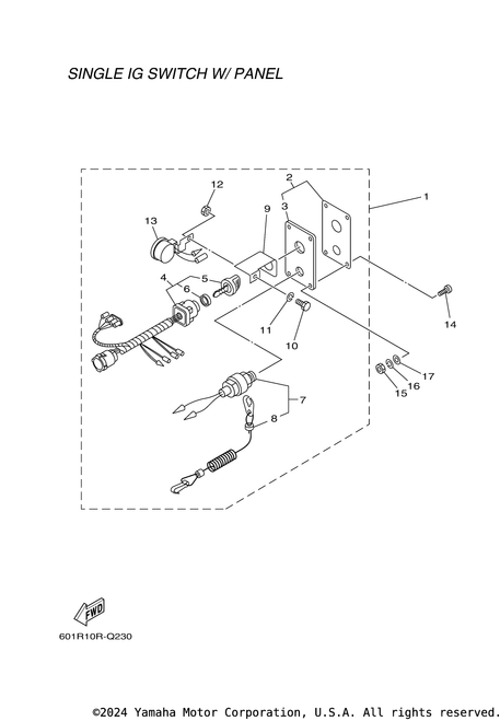 Yamaha Main Switch Assembly | 704-82510-0B-00