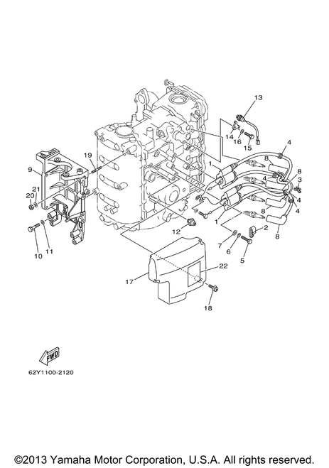 Yamaha Bolt, Stud (6E5) | 90116-08M14-00