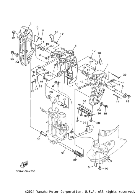 Yamaha Bolt, With Washer | 90119-06276-00