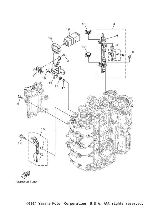 Yamaha Bolt, With Washer | 90119-06299-00