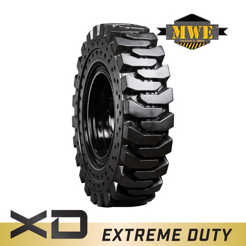 13.00-24 MWE Left Mounted Extreme Duty Solid Rubber Tire