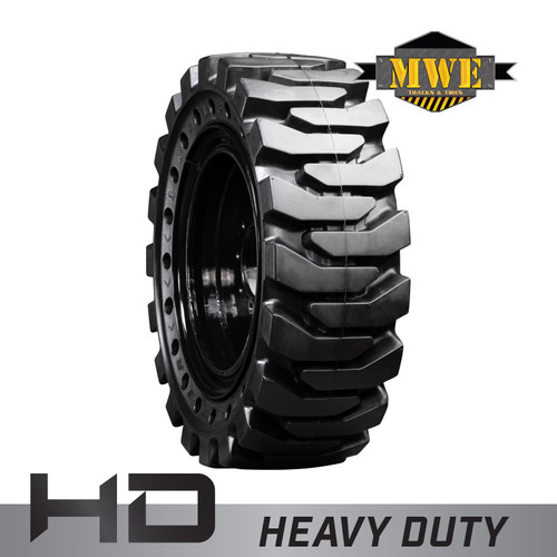 12-16.5 MWE Right Mounted Heavy Duty Solid Rubber Tire
