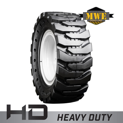 385/65-19.5 MWE Left Mounted Heavy Duty Solid Rubber Tire