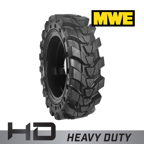 New Holland L234 Solid Rubber Tire - 12-16.5 MWE Mounted Heavy Duty HD R-4