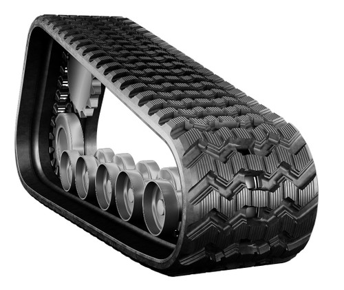 John Deere 333G - Bridgestone Extreme Duty Zig Zag Track Pattern Rubber Track