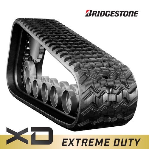 Mustang 2550RT - Bridgestone Extreme Duty Zig Zag Track Pattern Rubber Track