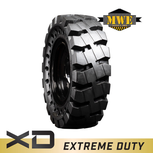 10-16.5 MWE Non-Directional Mounted Extreme Duty Solid Rubber Tire