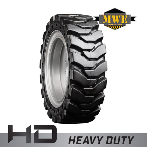 12-16.5 MWE Right Mounted Heavy Duty Solid Rubber Tire