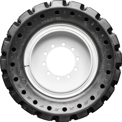 385/65-19.5 MWE Right Mounted Heavy Duty Solid Rubber Tire