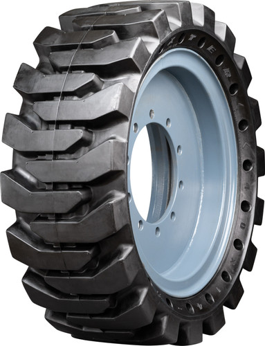 JLG 600S - 15-19.5 MWE Mounted Heavy Duty Solid Rubber Tire