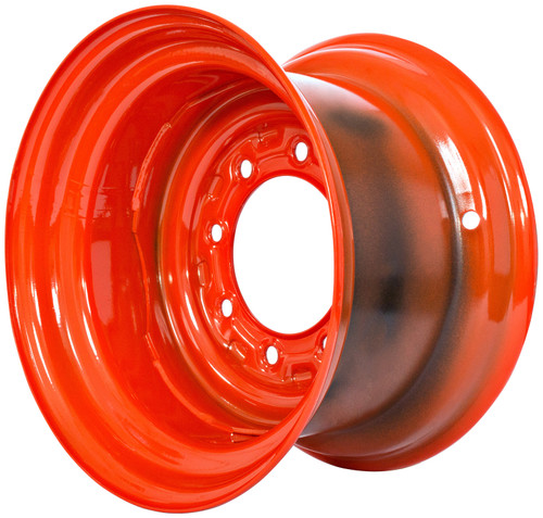 Mustang 2074 - Bobcat Orange 8 Bolt Hole Heavy Duty Rim/Wheel for 12-16.5 Skid Steer Tires