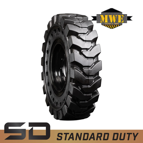 Bobcat 843 - 12-16.5 MWE Right Mounted Standard Duty Solid Rubber Tire