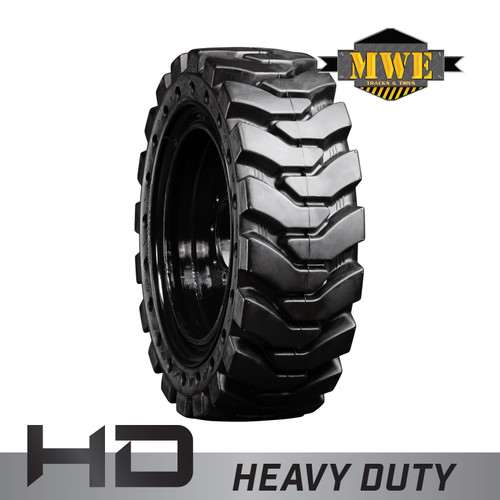 CASE 1845 - 12-16.5 MWE Mounted Heavy Duty Solid Rubber Tire