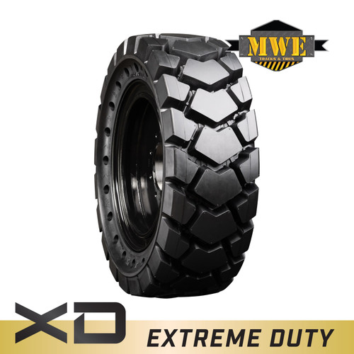 CASE 1845C - 12-16.5 MWE Mounted Extreme Duty Solid Rubber Tire