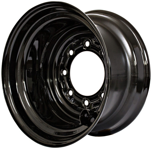 CASE 70XT - Gloss Black 8 Bolt Hole Rim/Wheel for 12-16.5 Skid Steer Tires