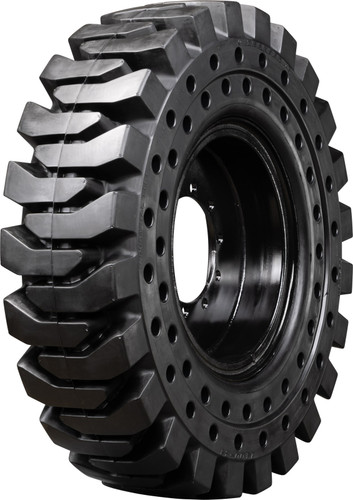 CAT TL1255C - 14.00-24 MWE Mounted Extreme Duty Solid Rubber Tire