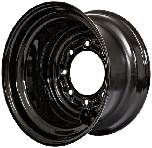 John Deere 324G - Gloss Black 8 Bolt Hole Rim/Wheel for 12-16.5 Skid Steer Tires
