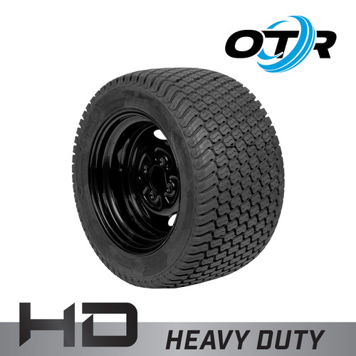 Bad Boy Outlaw Extreme 7200 - 24X12.00-14 OTR NDX GRASS MASTER ASSY, 5 ON 4.5" Bolt Pattern, -1.50 Offset, Black