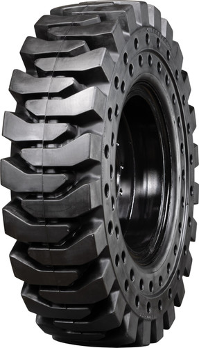 CAT TL1255C Solid Rubber Tire - 14.00-24 MWE Mounted Extreme Duty 