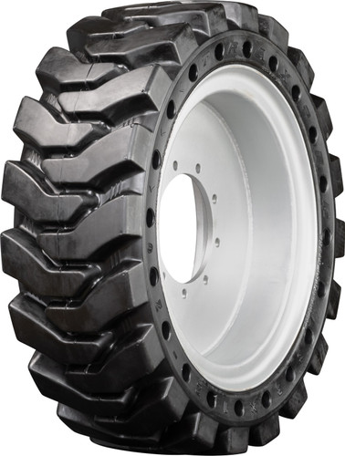 JLG 400S Solid Rubber Tire - 12-16.5 MWE Mounted Heavy Duty 