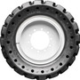 Solid Rubber Tire - 385/65-19.5 MWE Right Mounted Heavy Duty 