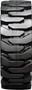 14-17.5 MWE Right Mounted Heavy Duty Solid Rubber Tire