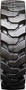 Mustang 2700V Solid Rubber Tire - 12-16.5 MWE Mounted Heavy Duty 
