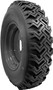 CAT 262D3 - 7.50x16 (7.50-16) OTR 10-Ply Skid Steer Heavy Duty Tire Mounted on Gloss Black Rims