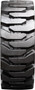 JLG 600S - 15-19.5 MWE Mounted Heavy Duty Solid Rubber Tire