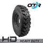 Mustang 2200R - 7.50x16 (7.50-16) OTR 10-Ply Skid Steer Heavy Duty Tire Mounted on Gloss Black Rims