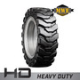 12-16.5 MWE Left Mounted Heavy Duty Solid Rubber Tire