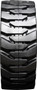 385/65-19.5 MWE Left Mounted Heavy Duty Solid Rubber Tire